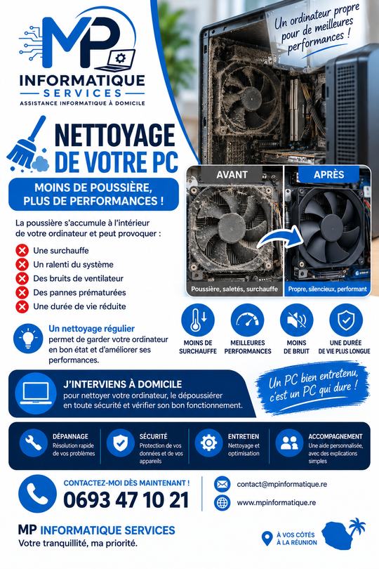Nettoyage de votre PC : moins de poussière, plus de performances