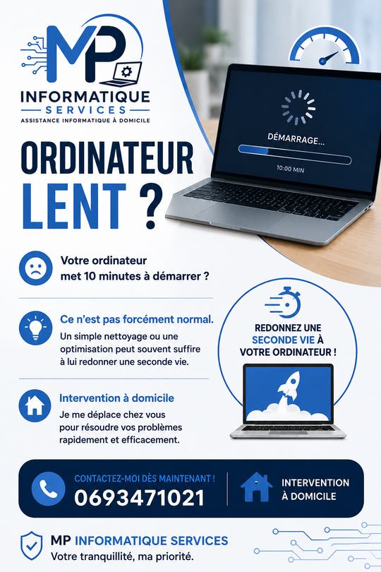 Ordinateur lent ? Un nettoyage ou une optimisation peut lui redonner une seconde vie